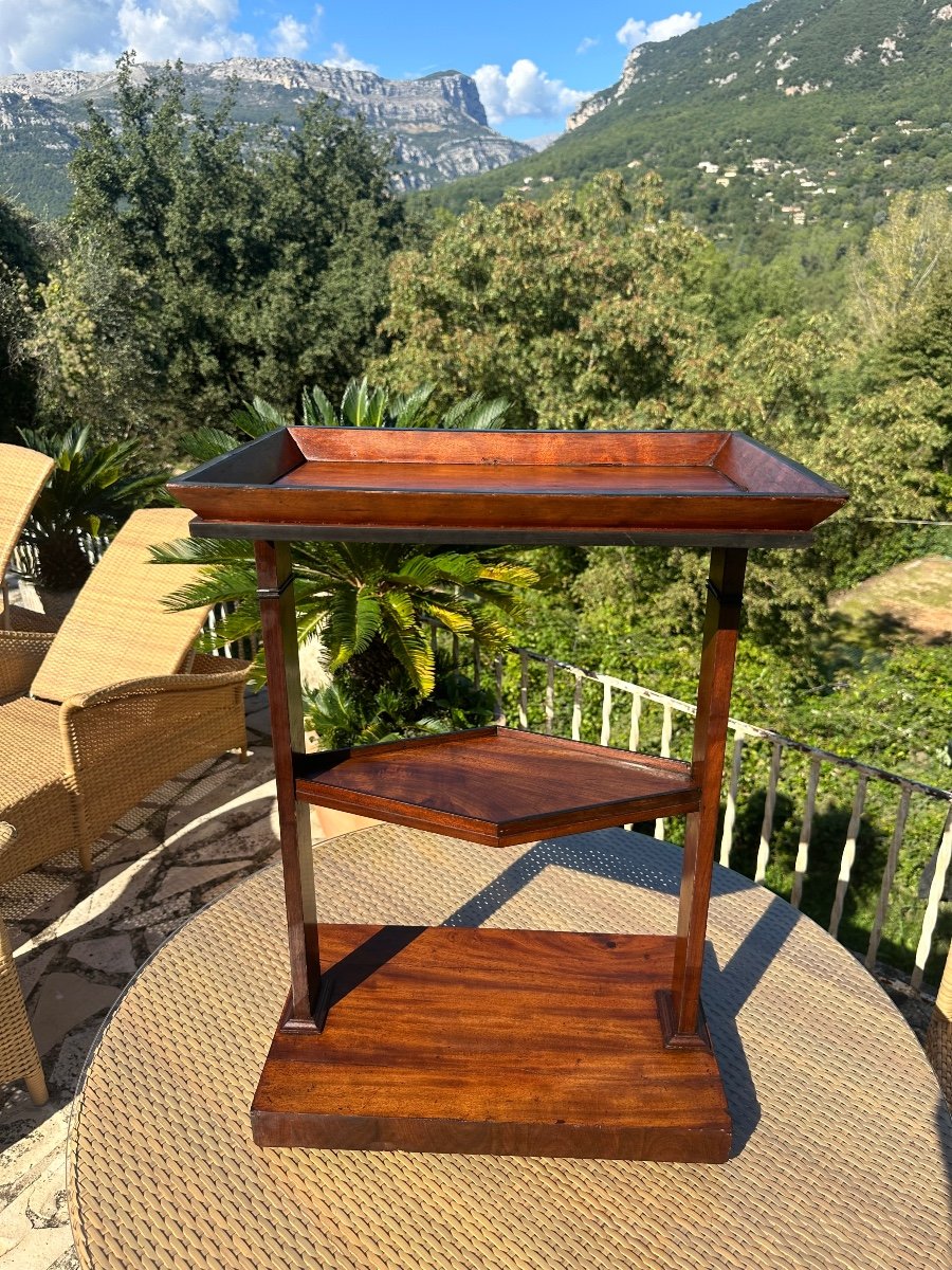 Small Mahogany Pocket Table, 19th Century -photo-6