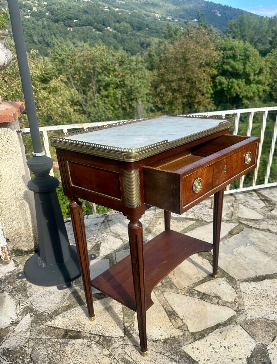 Small Louis XVI Style Mahogany Console, 19th Century -photo-2