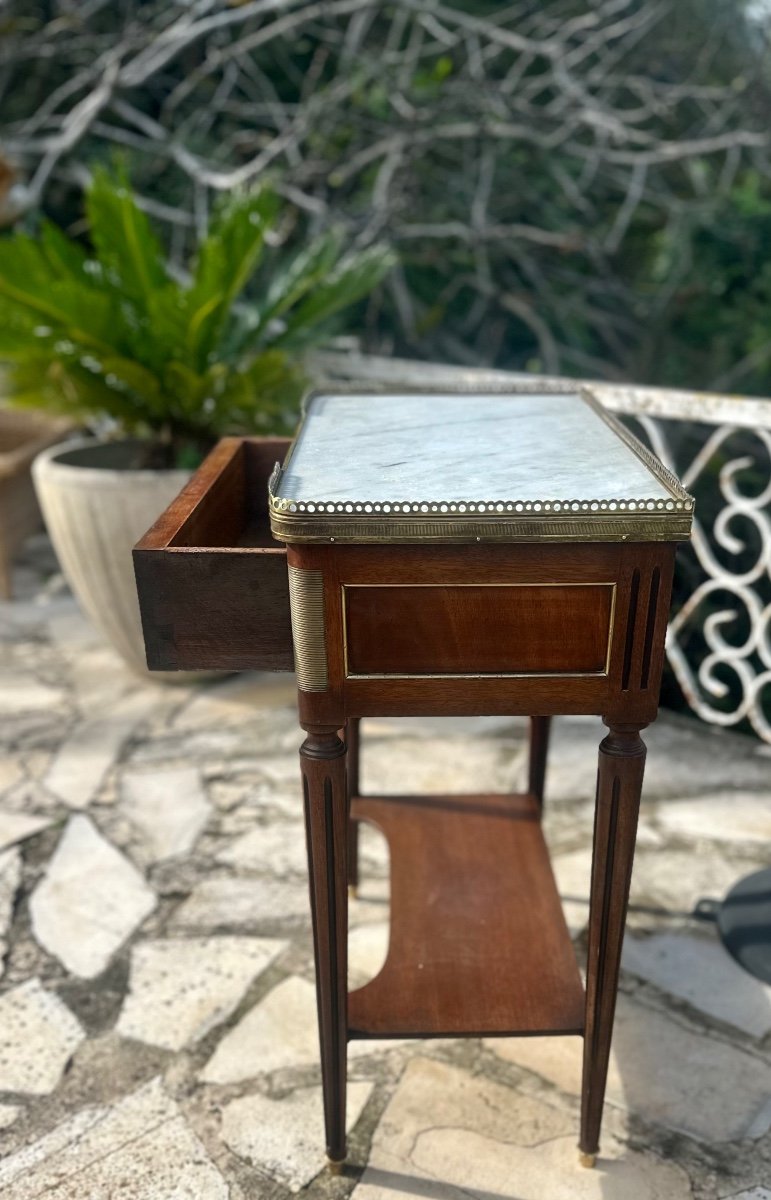 Small Louis XVI Style Mahogany Console, 19th Century -photo-6