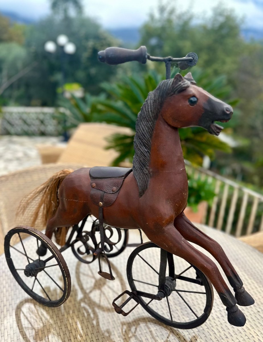 Horse Tricycle, Antique Toy .-photo-4