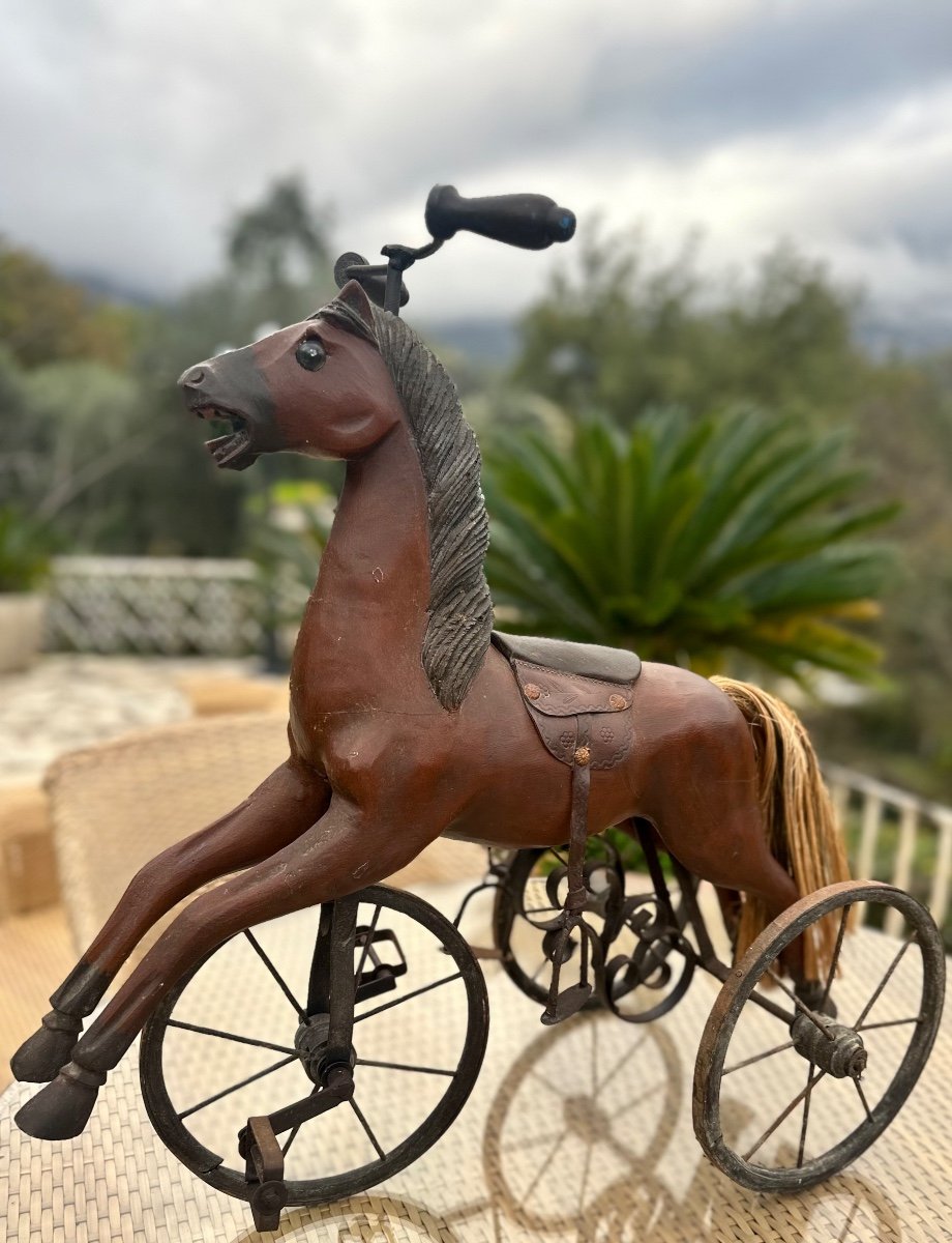 Horse Tricycle, Antique Toy .-photo-6