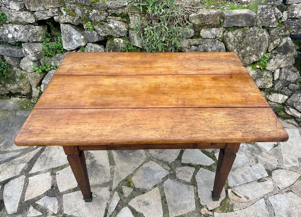 Table En Noyer, Directoire, époque XVIII Eme Siècle -photo-3