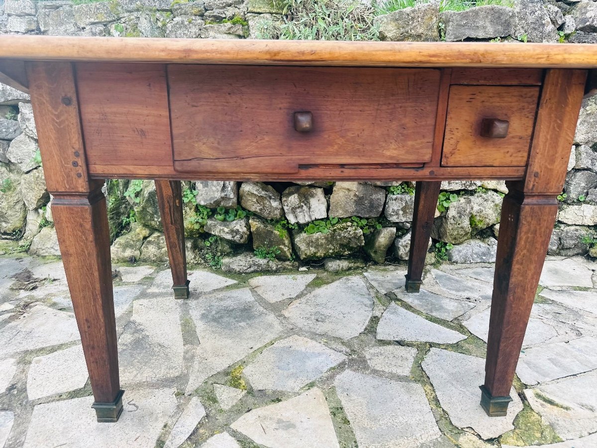 Walnut Table, Directoire, 18th Century -photo-4