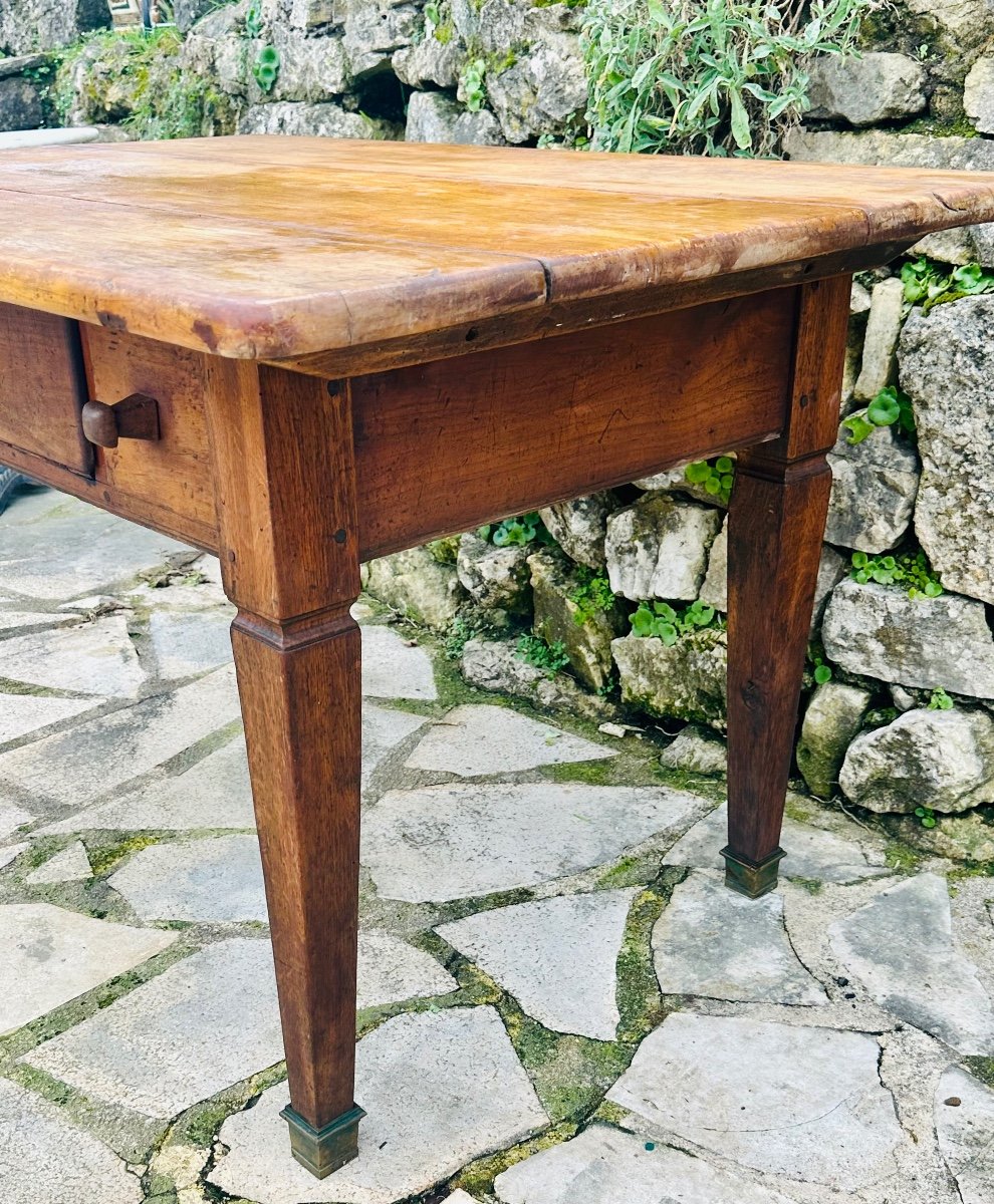 Table En Noyer, Directoire, époque XVIII Eme Siècle -photo-2