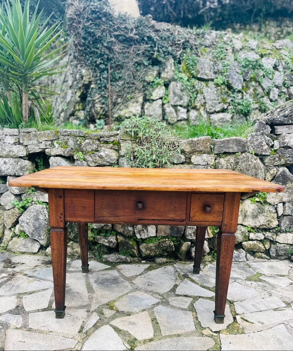 Table En Noyer, Directoire, époque XVIII Eme Siècle 