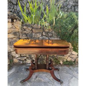 Small Regency Period Mahogany Table Or Console