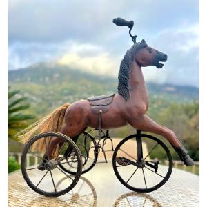 Horse Tricycle, Antique Toy .