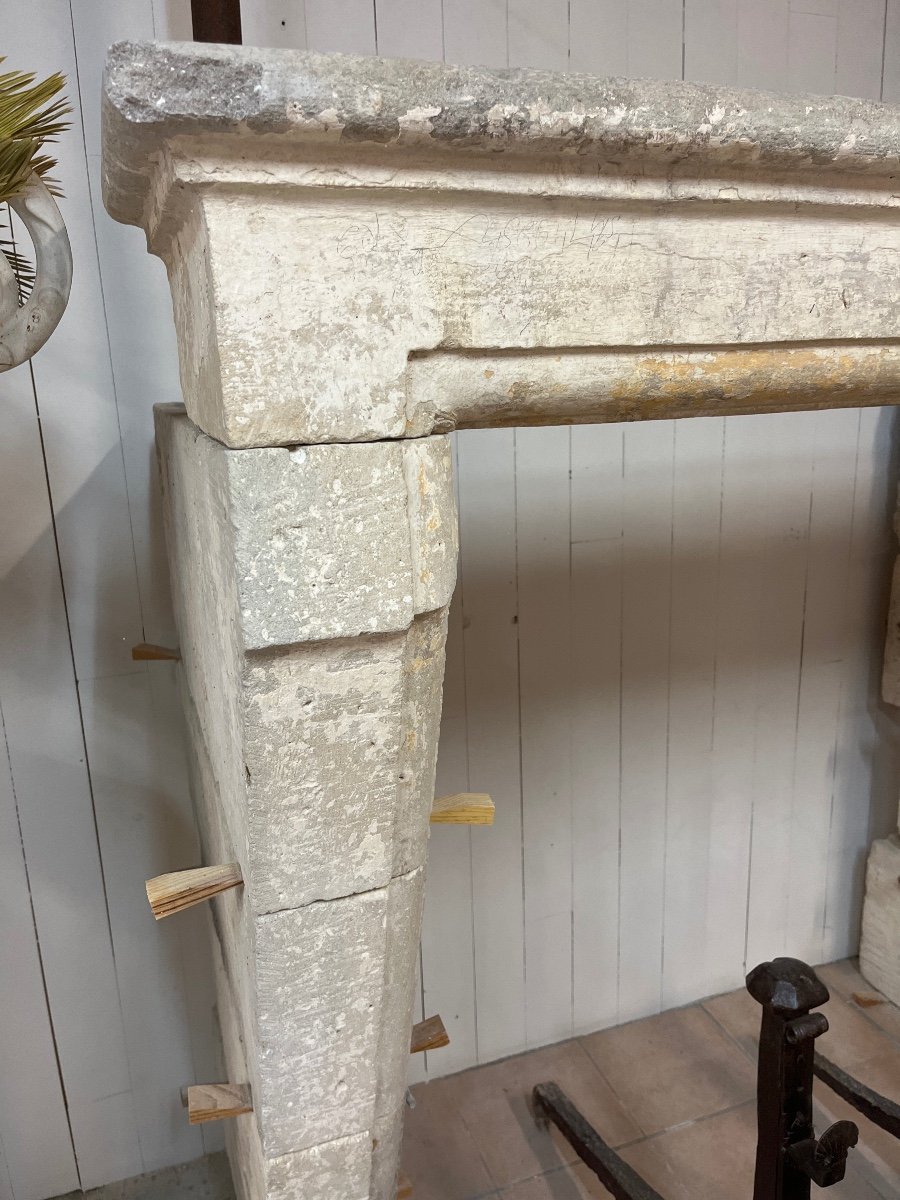 Limestone Fireplace -photo-1