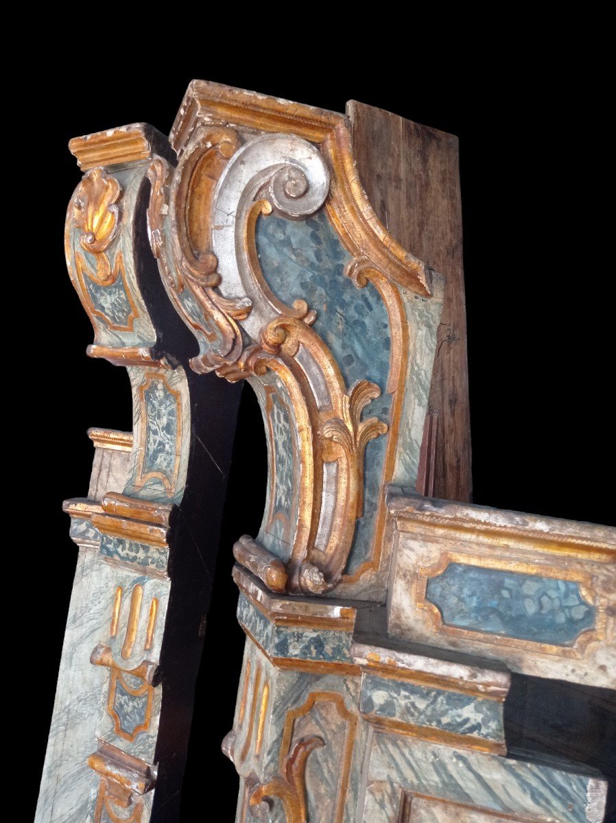 Pair Of Woodwork Italy 18th Century-photo-3