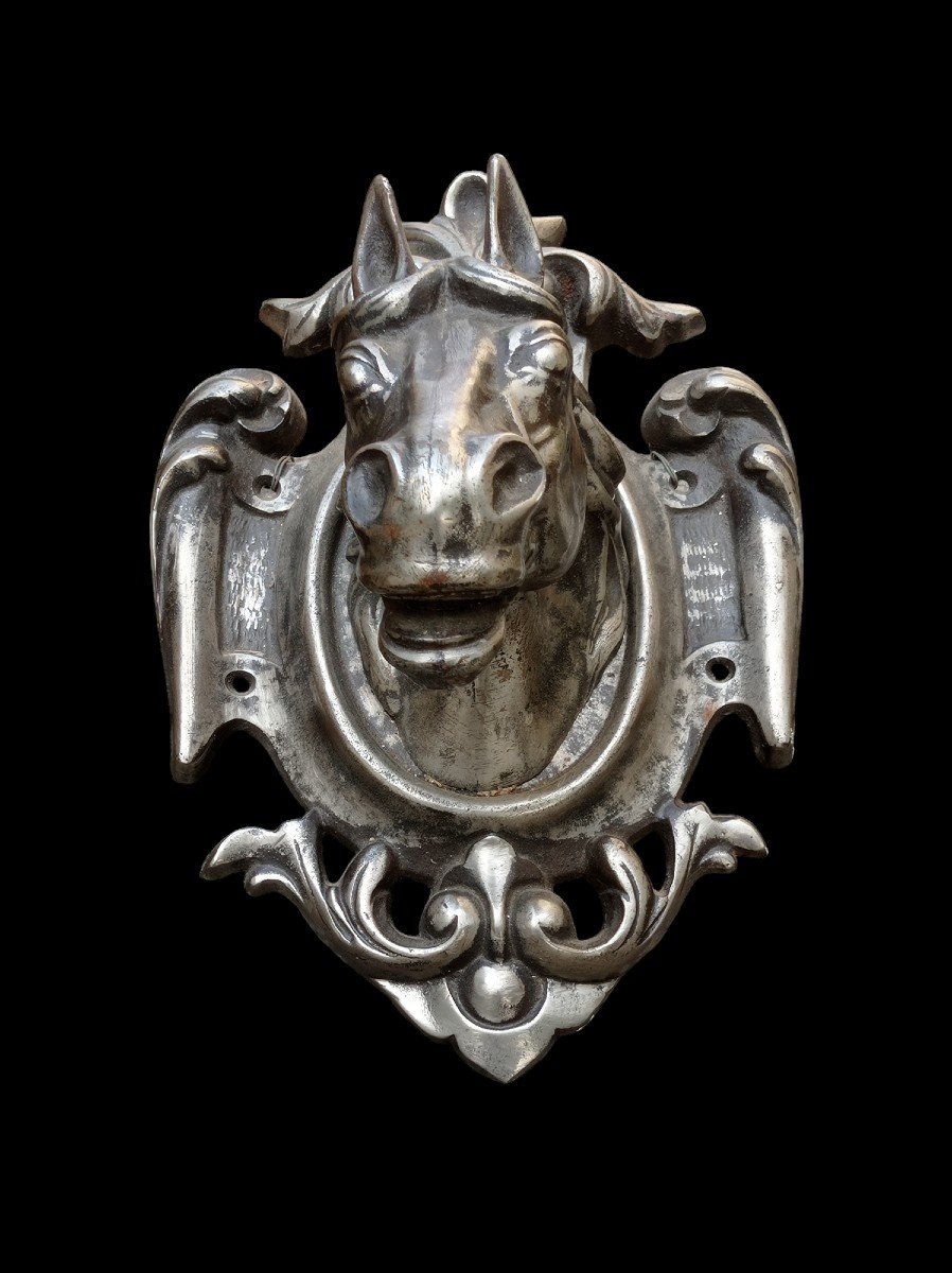 Tete De Cheval En Fonte XIXéme-photo-1