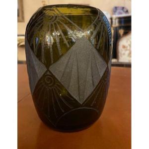 Art Deco Vase By Legras