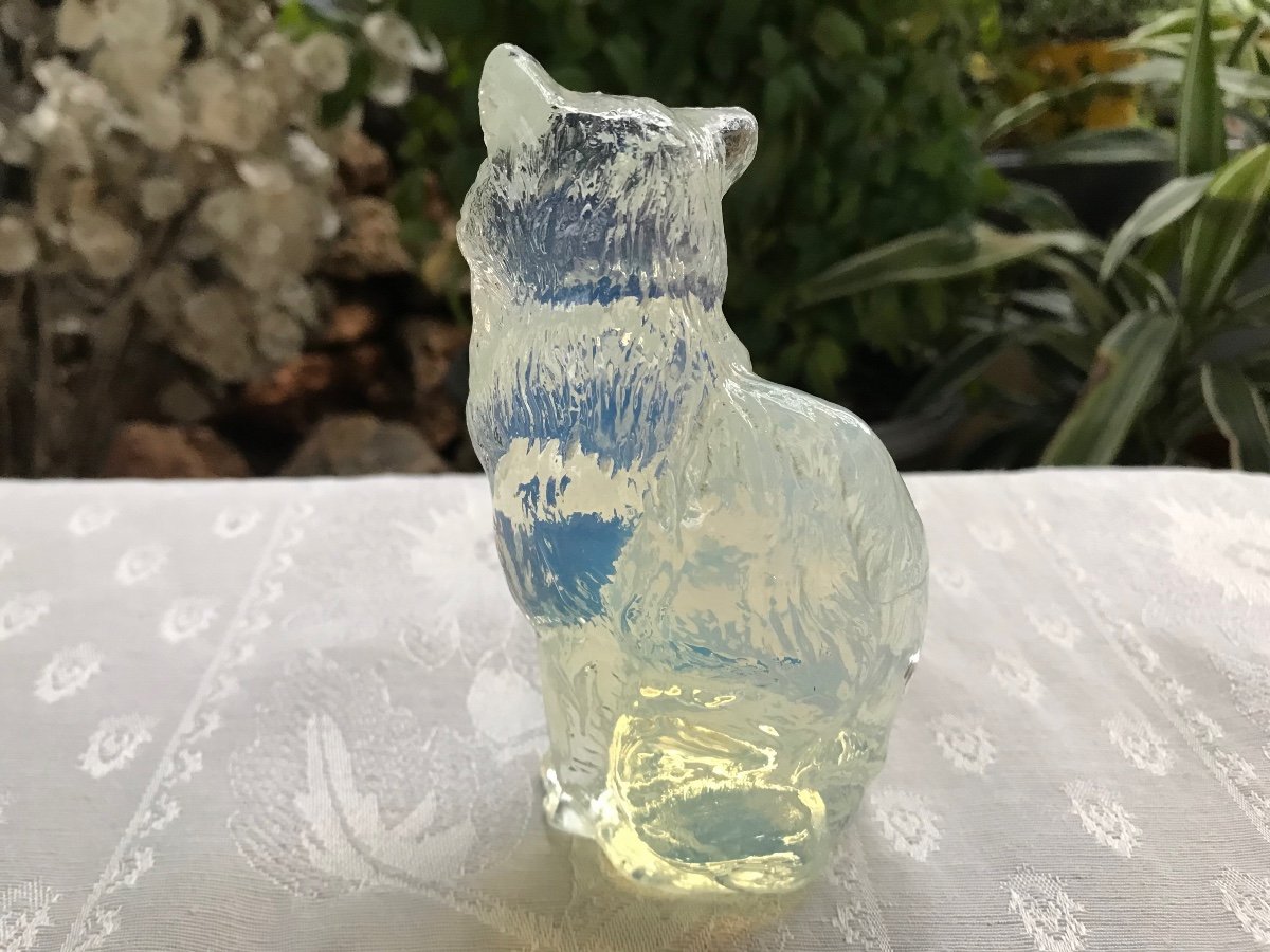 Opalescent Glass Cat-photo-3