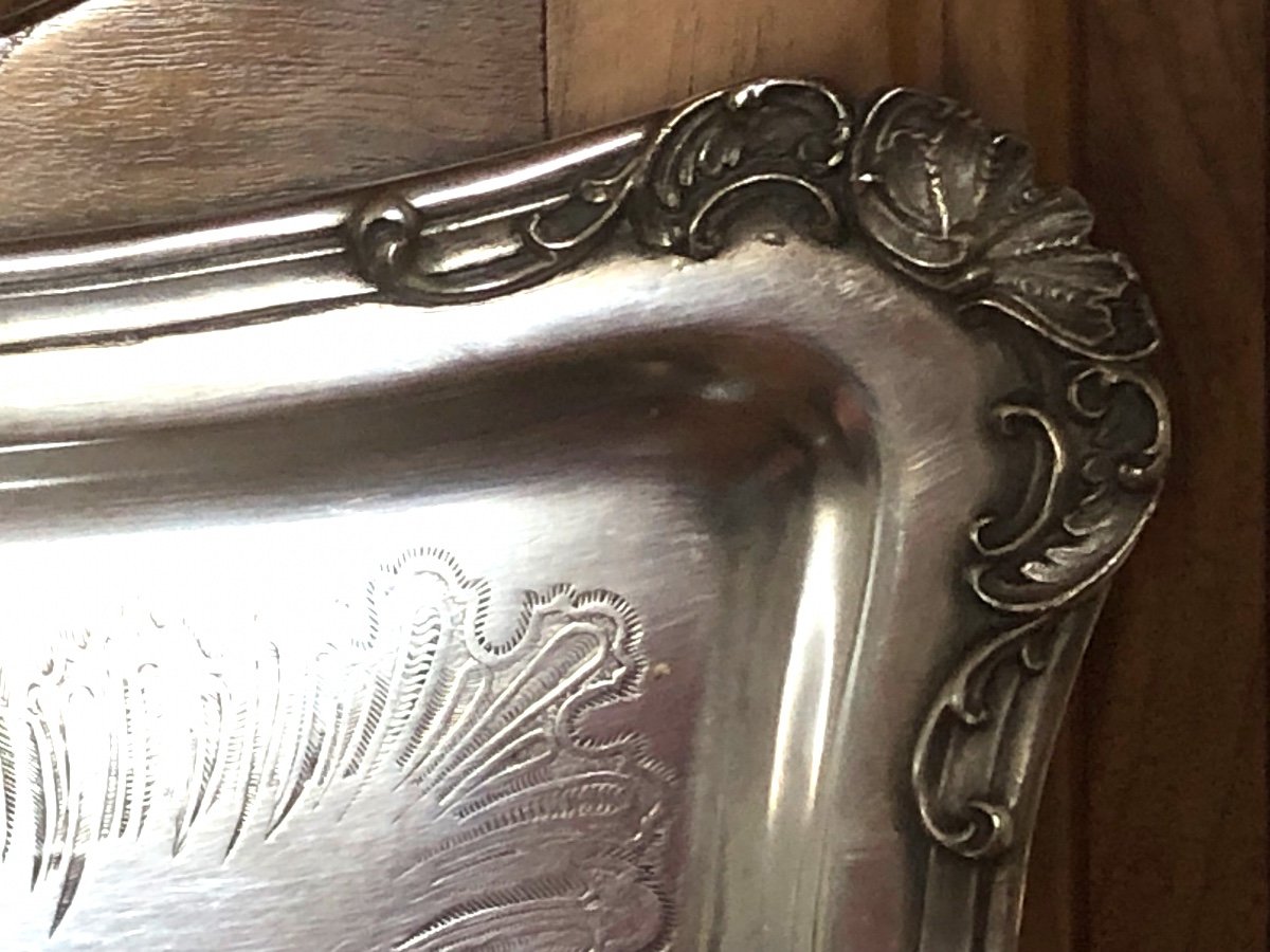 Silver Metal Tray-photo-3