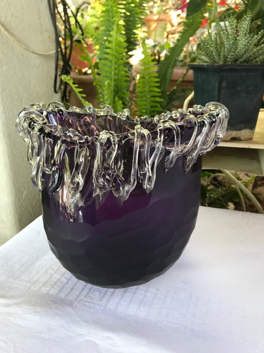 Vase en verre soufflé -photo-4