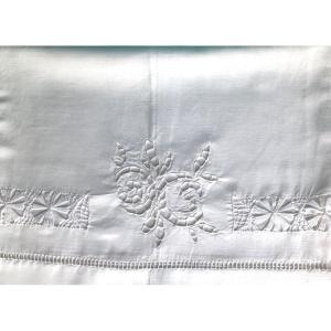 Embroidered Linen Sheet