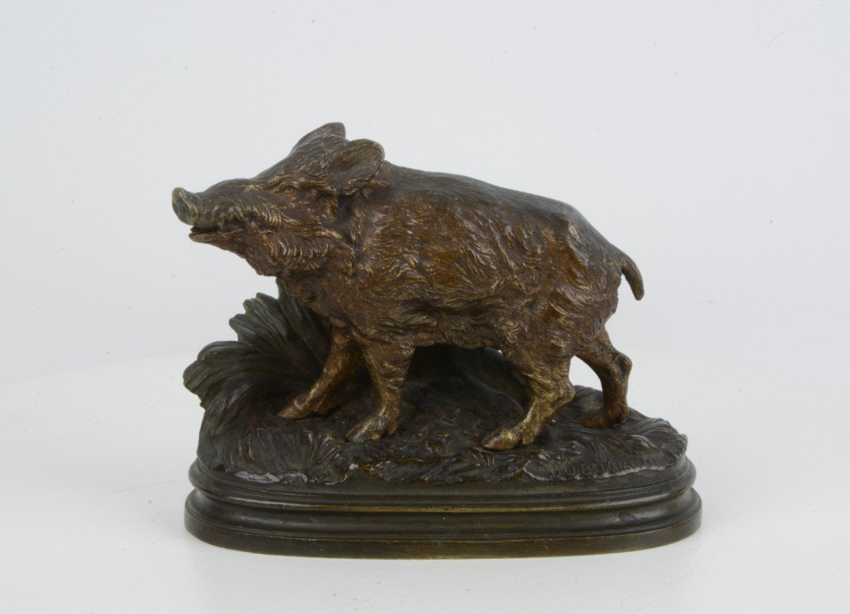 Wild Boar - Alfred Dubucan 1828-1894