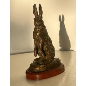 Trained Hare - Alfred Dubucand 1828-1894