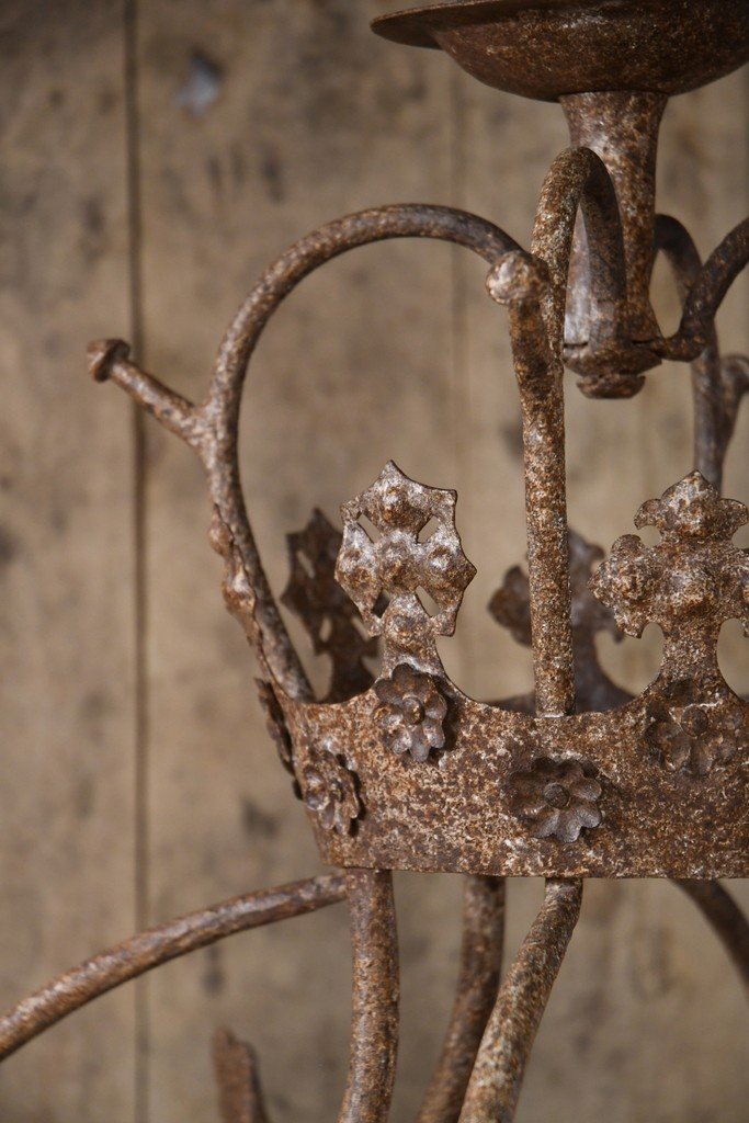 Wrought Iron Chandelier XVII-photo-4