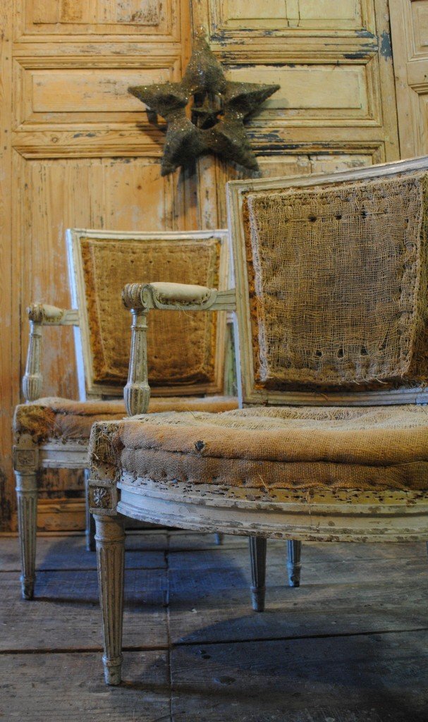 Paire De Fauteuils Louis XVI , 18eme-photo-2