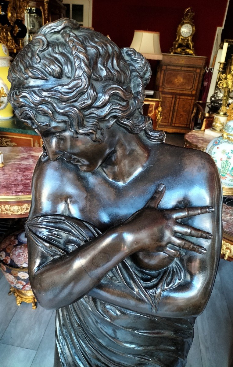 Very Large Patined Bronze Sculpture -photo-1