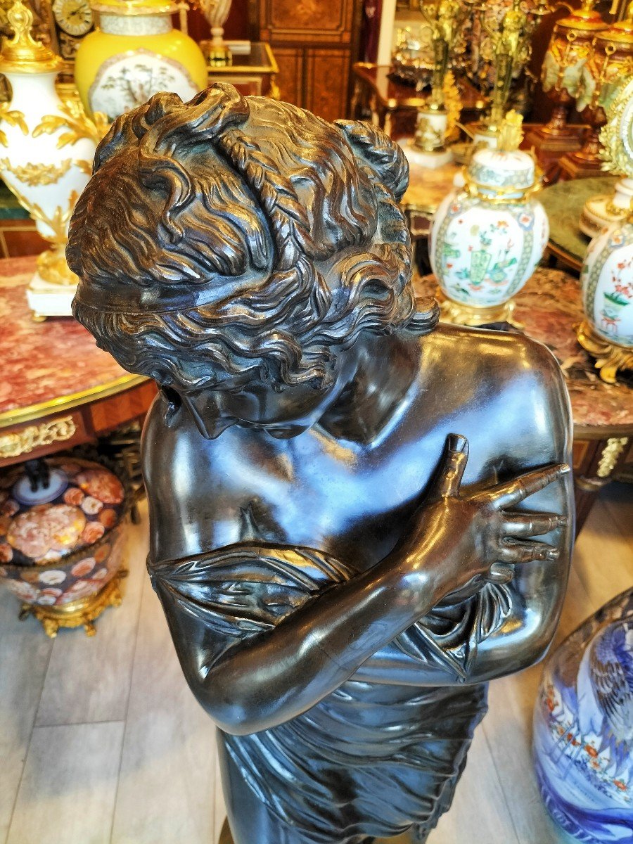 Very Large Patined Bronze Sculpture -photo-5