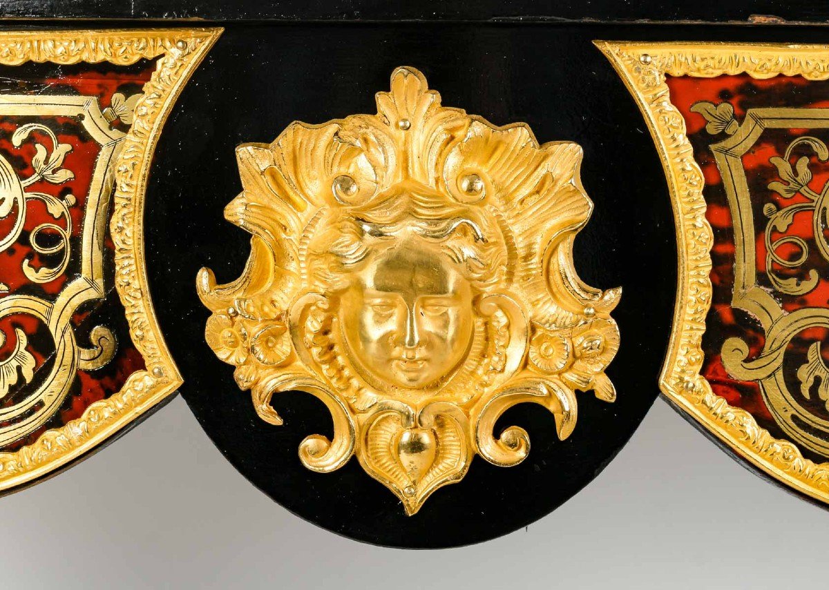 Importante Console En Marqueterie Boulle époque Napoléon III -photo-2