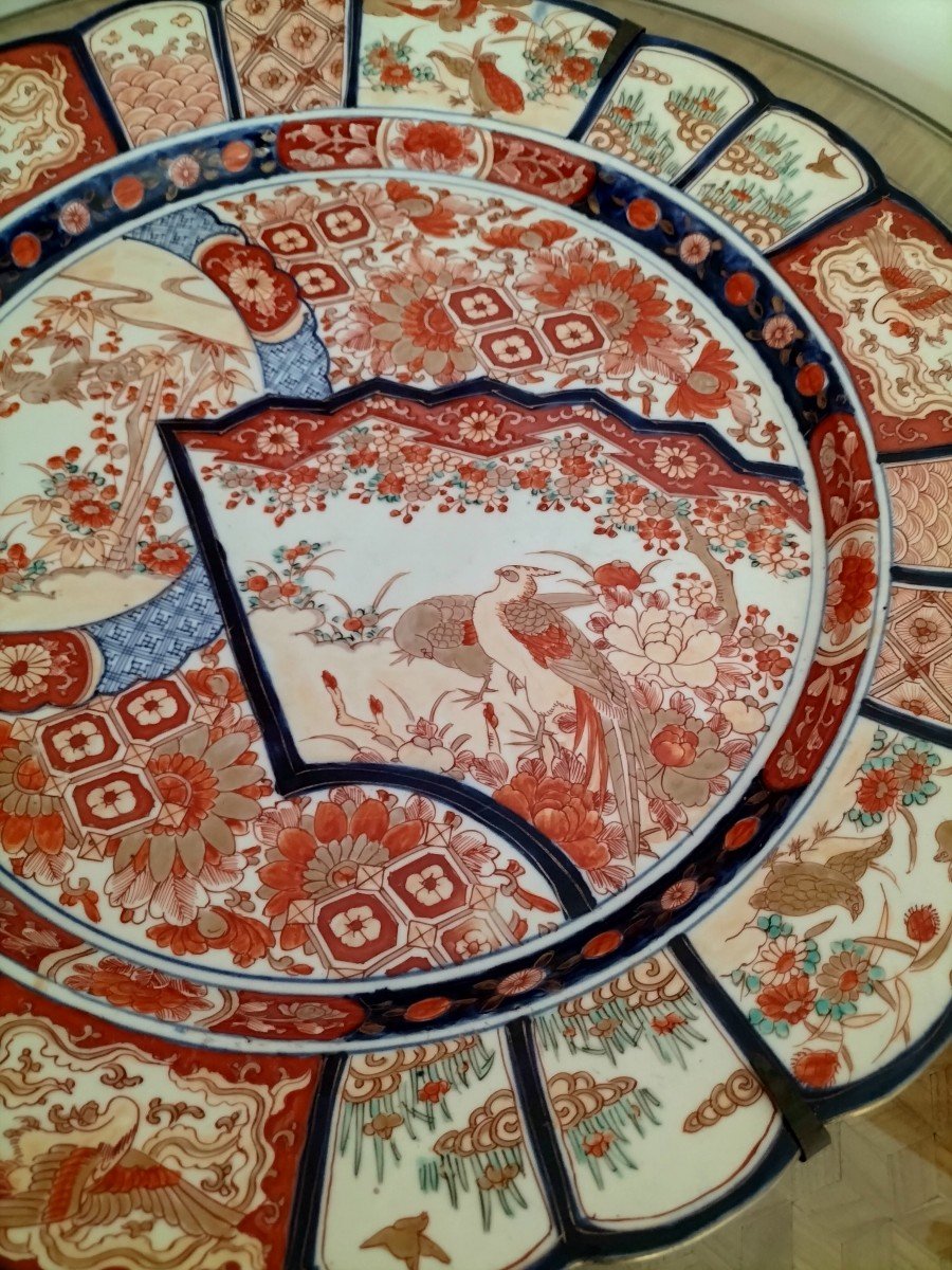 Important Plat En Porcelaine Imari Japon-photo-4