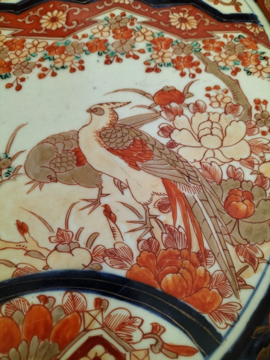 Important Plat En Porcelaine Imari Japon-photo-5