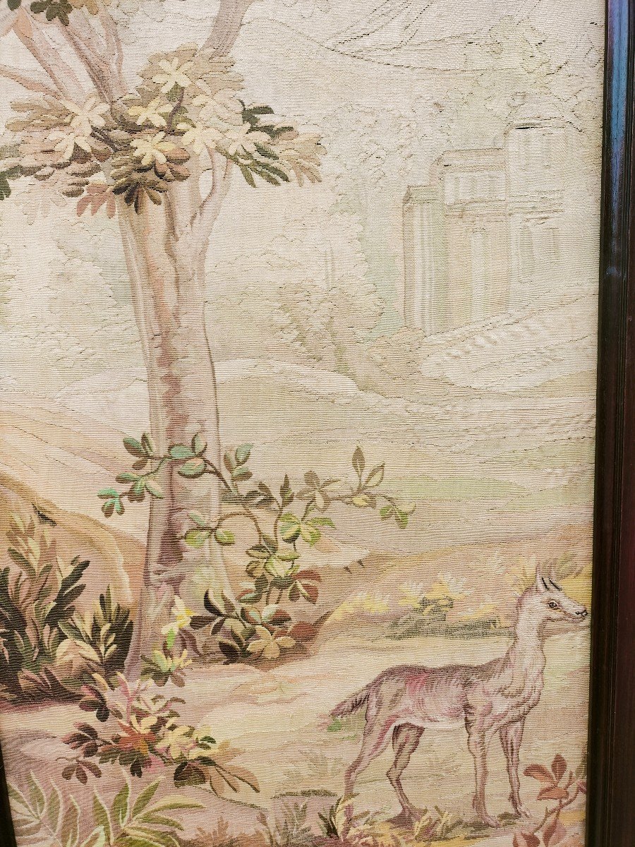 Pair Of Aubusson Napoleon III Tapestry Panels -photo-1