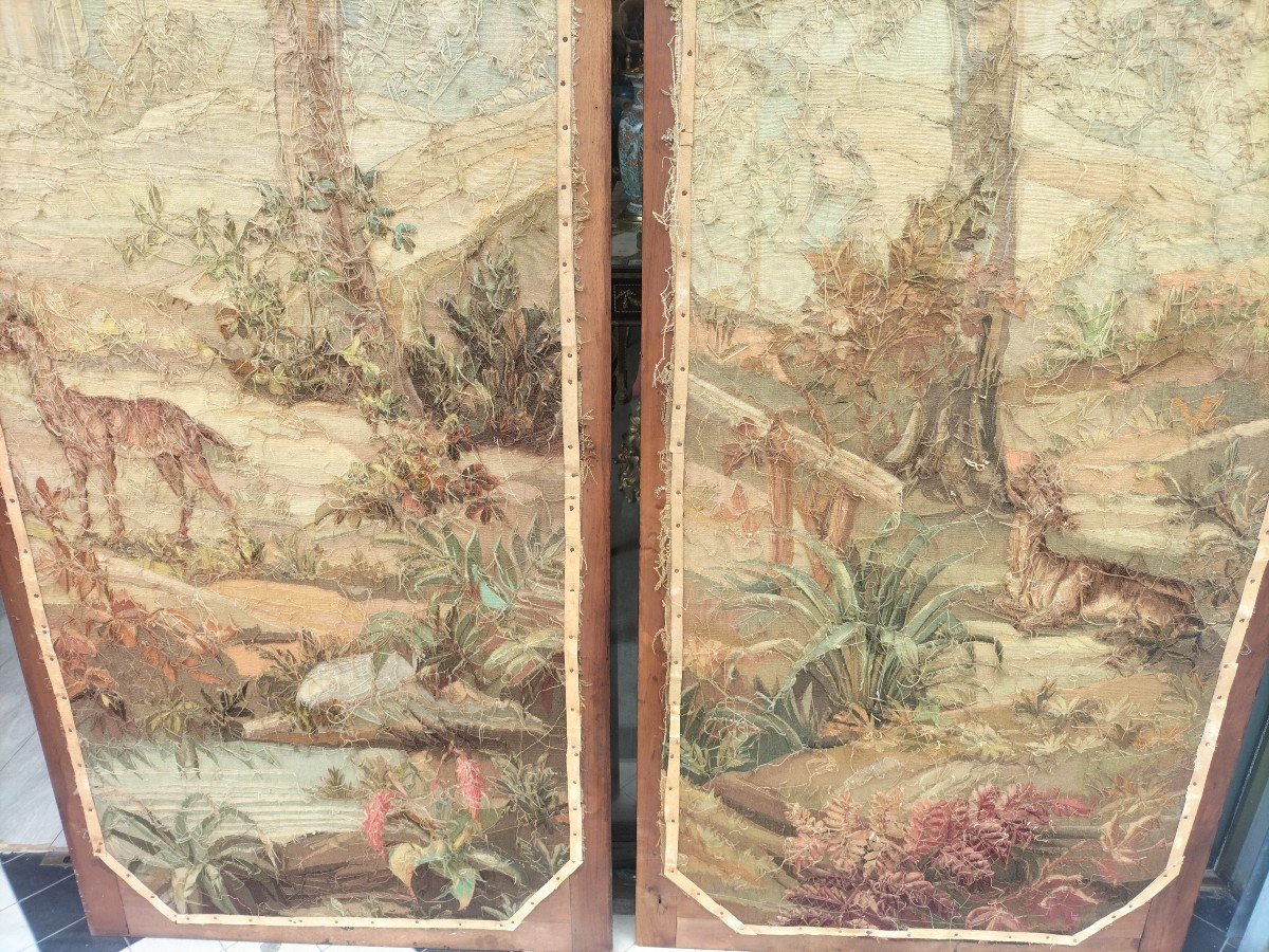 Pair Of Aubusson Napoleon III Tapestry Panels -photo-6