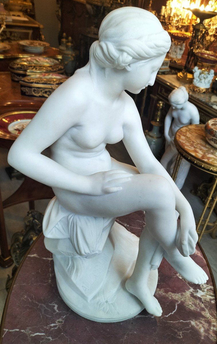 Carrara Marble Sculpture After Pradier-photo-4