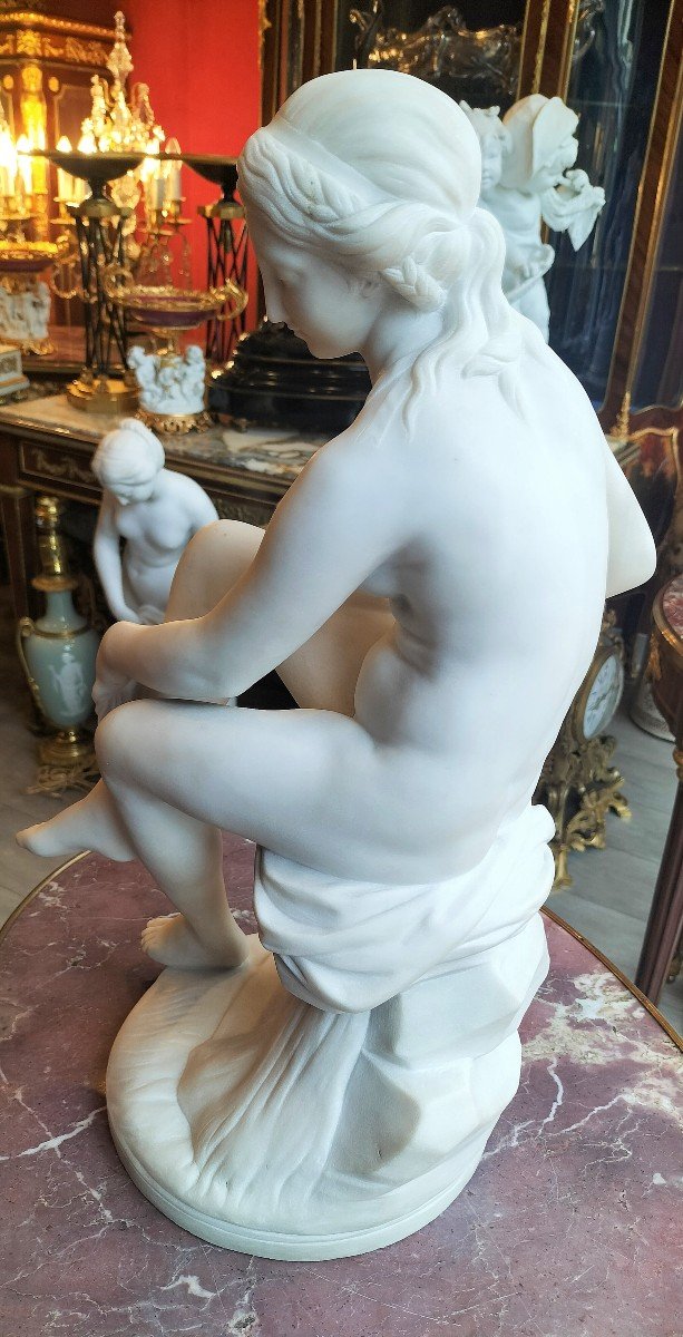 Carrara Marble Sculpture After Pradier-photo-1