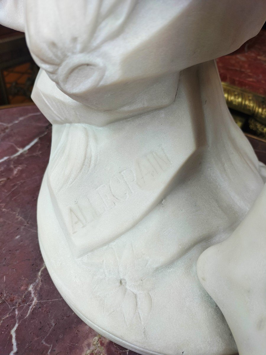 Carrara Marble Sculpture After Pradier-photo-5