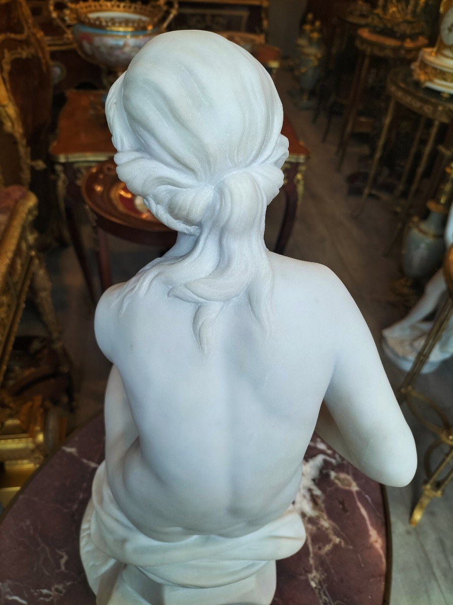 Carrara Marble Sculpture After Pradier-photo-6