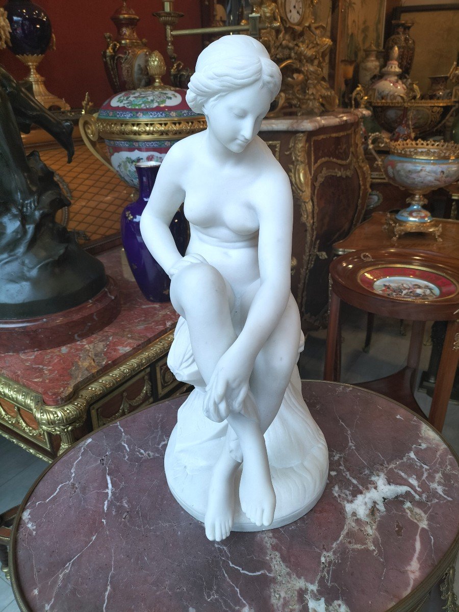 Carrara Marble Sculpture After Pradier-photo-7