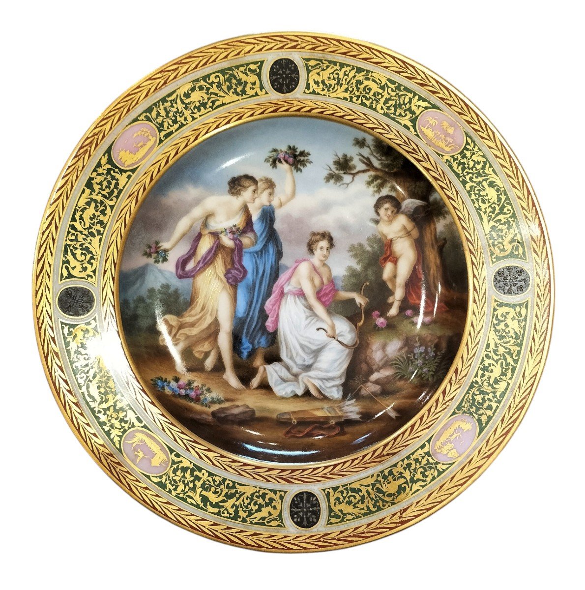 Assiette En Porcelaine De Vienne