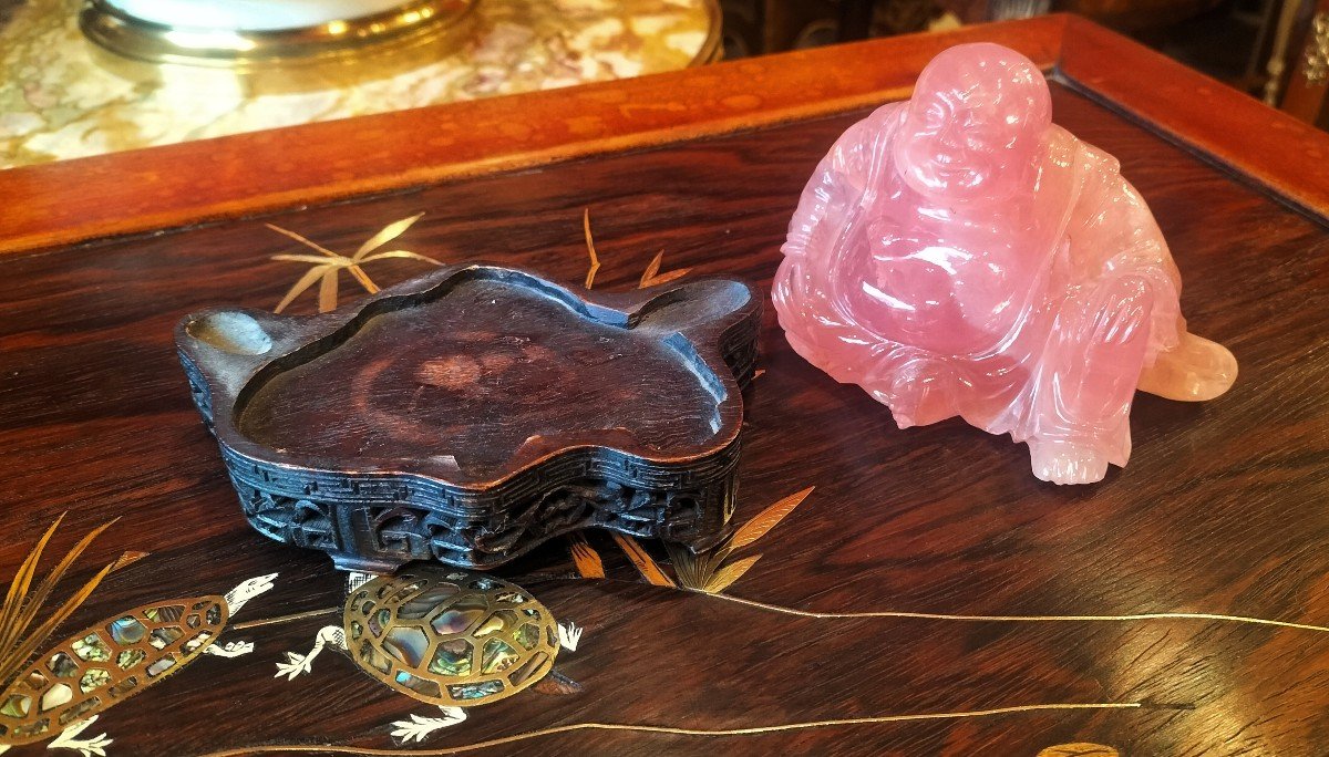 Bouddha En Quartz Rose Chine -photo-7