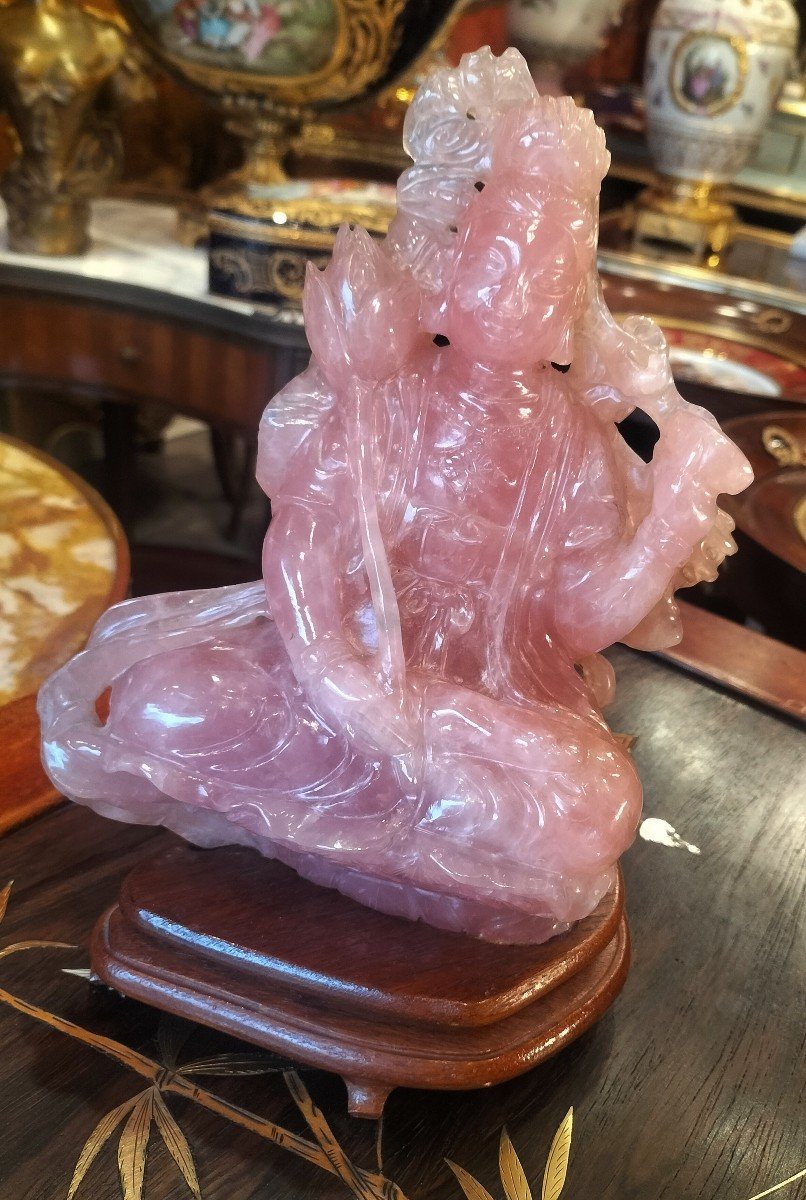 Kwanyin In Rose Quartz China