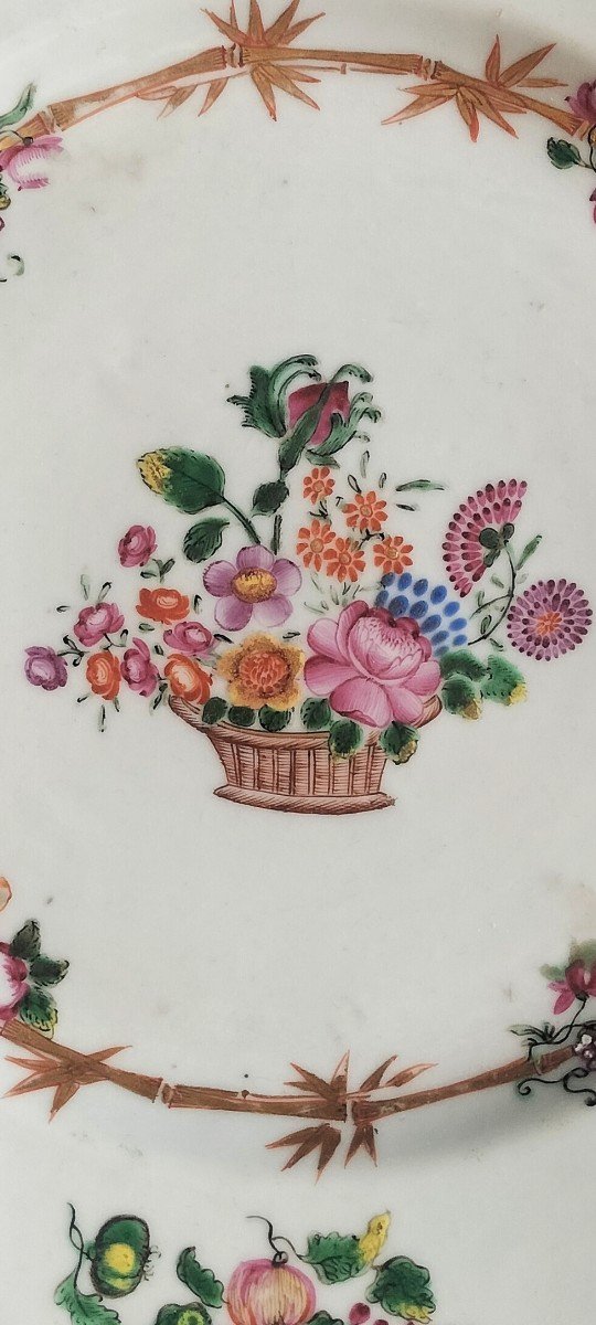 Assiette En Porcelaine Chine Compagnie Des Indes 18ème Siècle -photo-4