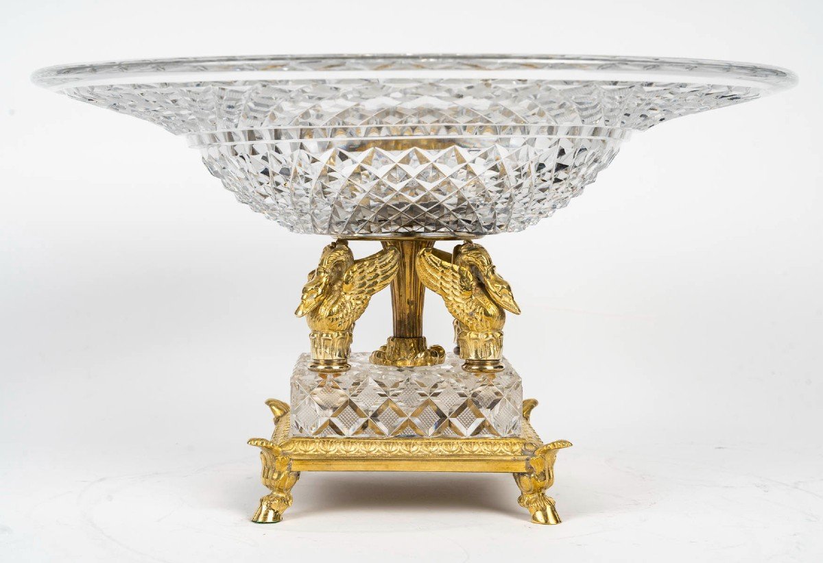 Cut Crystal And Gilt Bronze Cup -photo-2