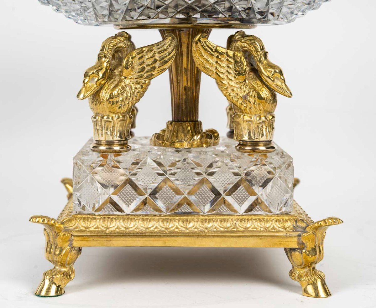 Cut Crystal And Gilt Bronze Cup -photo-4