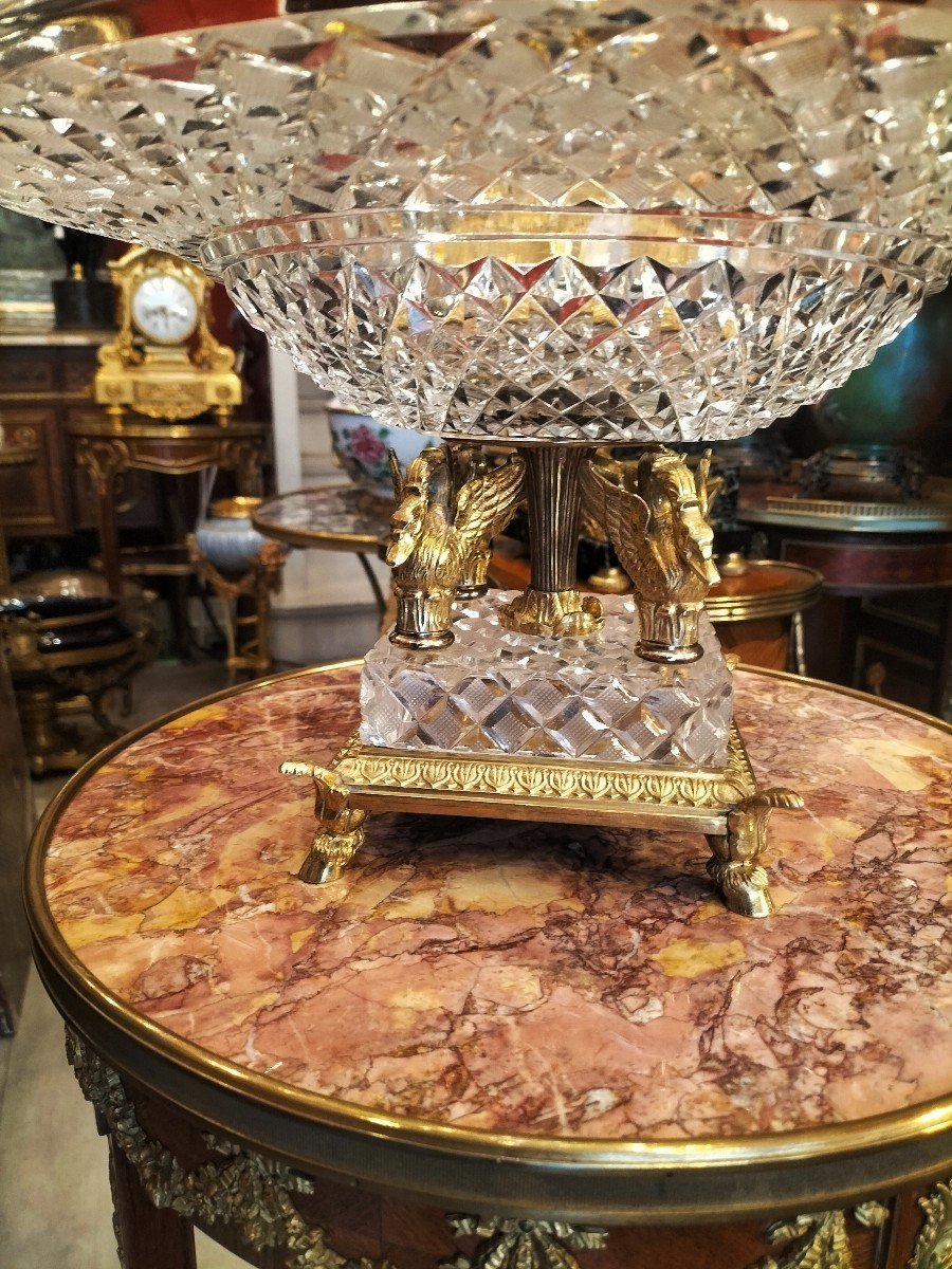 Cut Crystal And Gilt Bronze Cup -photo-7