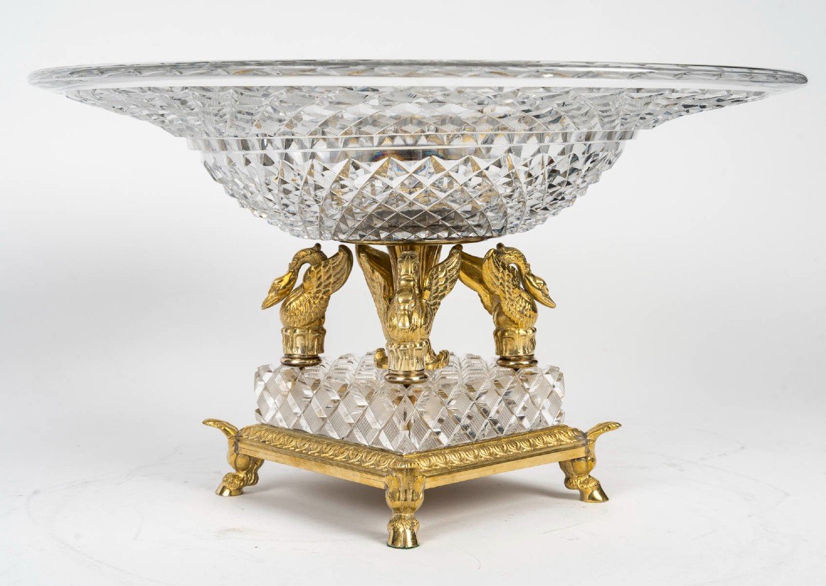 Cut Crystal And Gilt Bronze Cup 