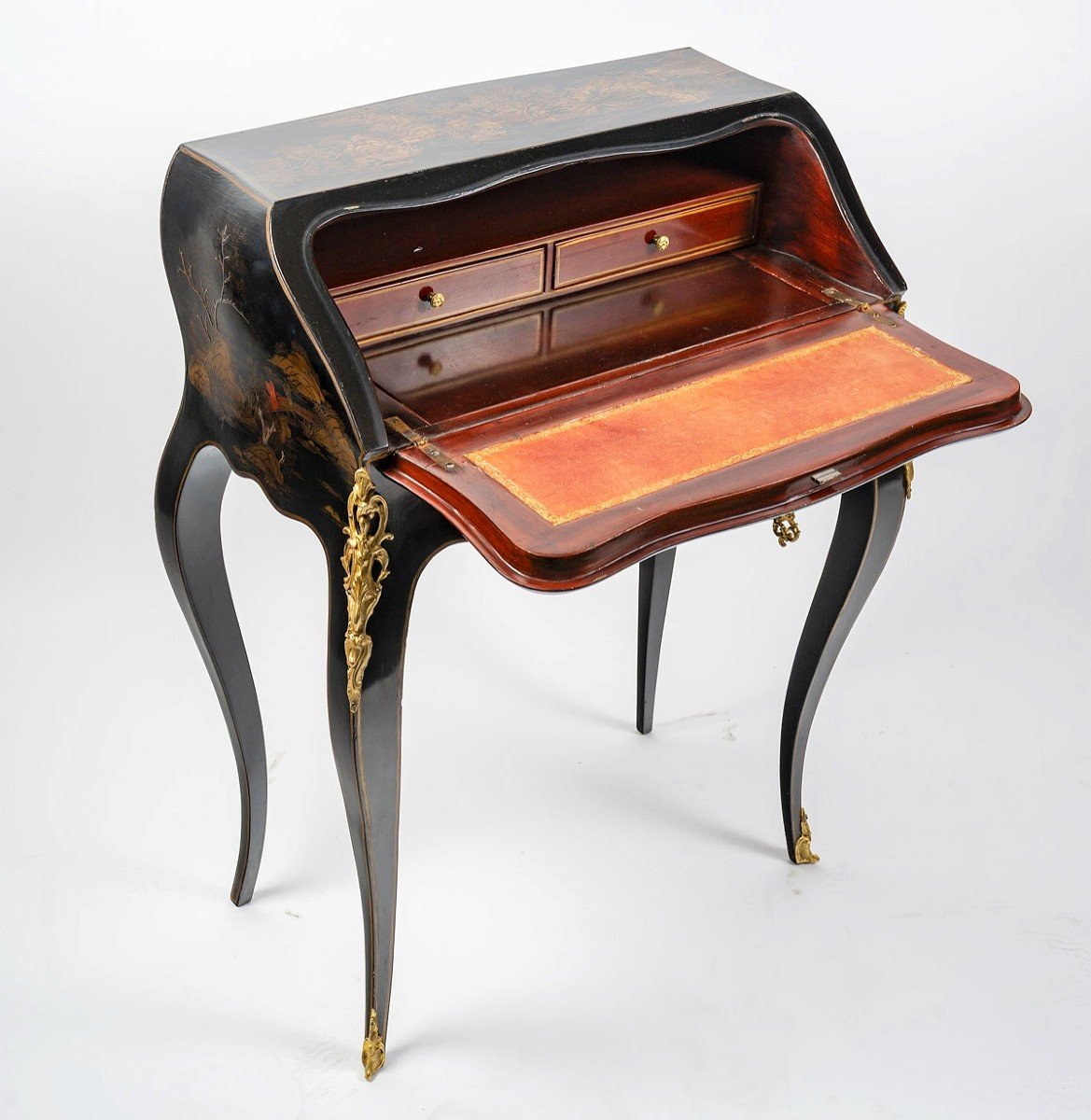 Lacquered And Gilt Bronze Slope Desk -photo-3