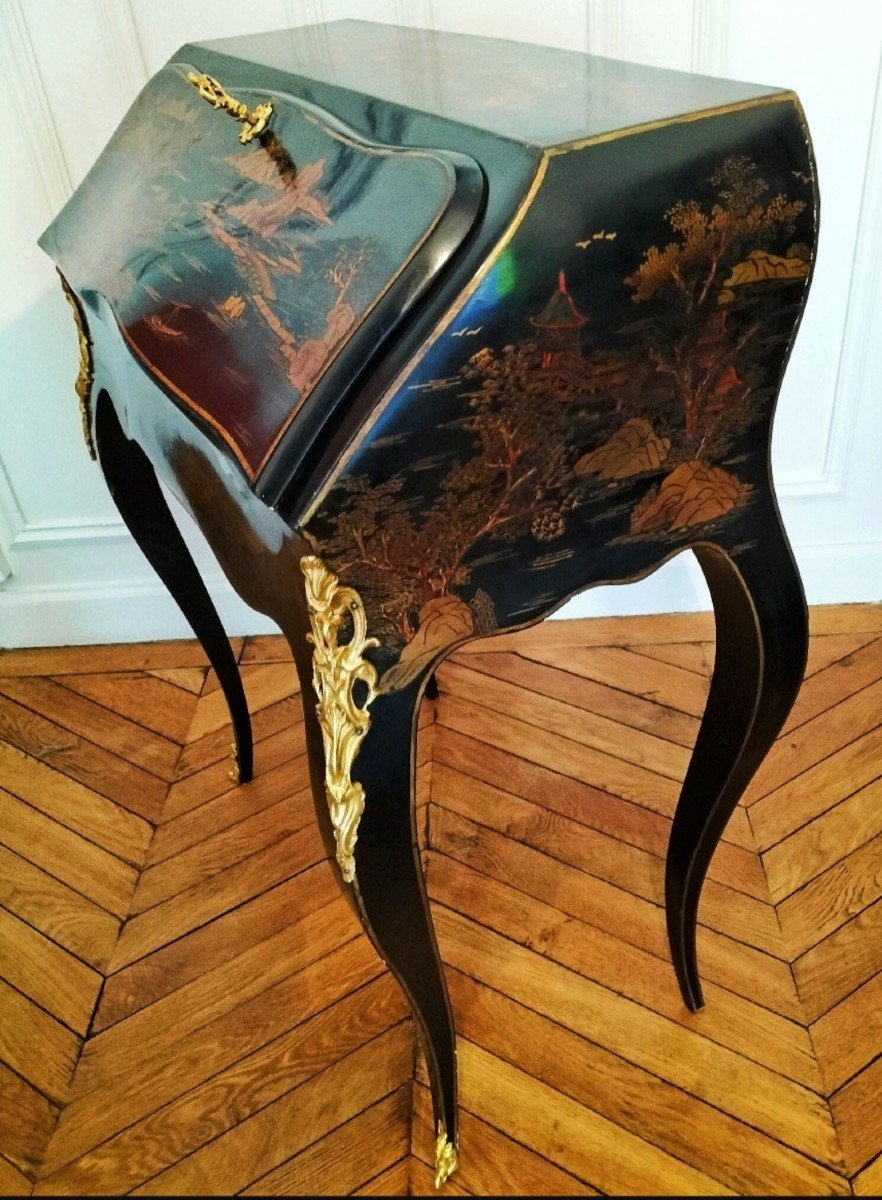 Lacquered And Gilt Bronze Slope Desk -photo-1