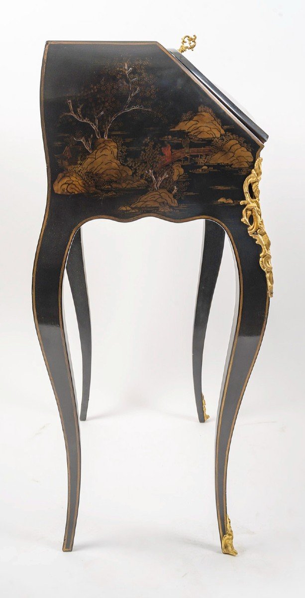 Lacquered And Gilt Bronze Slope Desk -photo-5