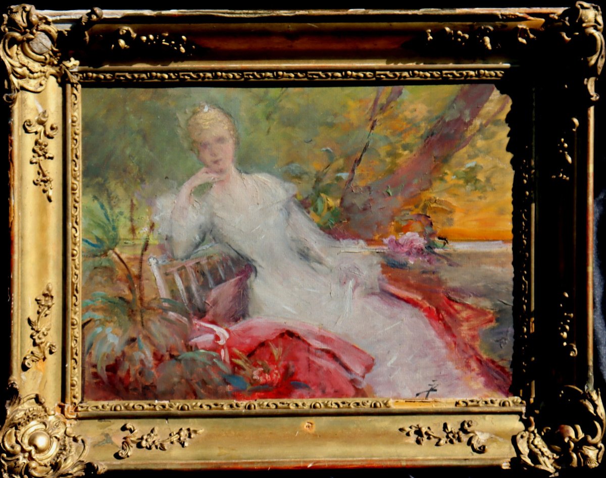 Alexandre-francois Bonnardel : "lady In The Garden"-photo-2