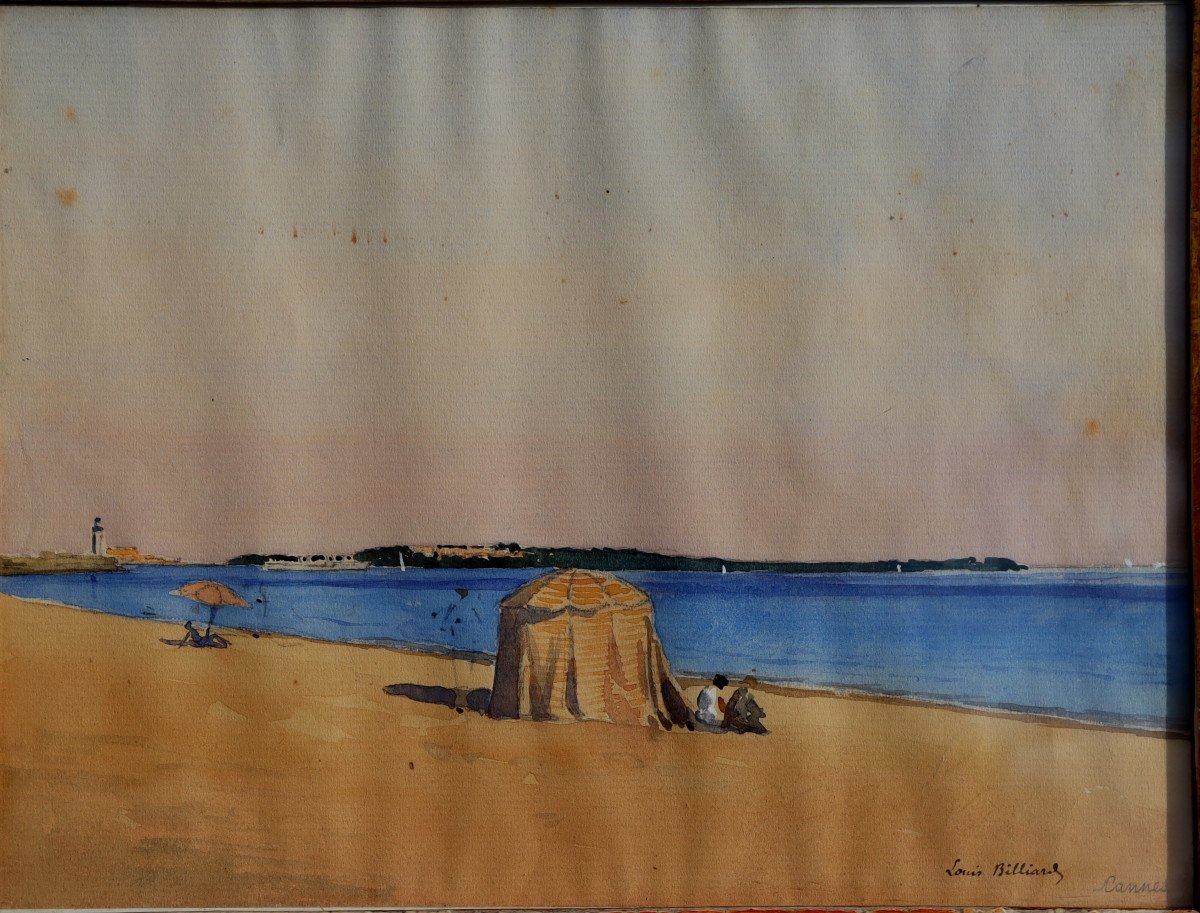 Cd3 Louis Billiard : “the Cannes Beach”-photo-2