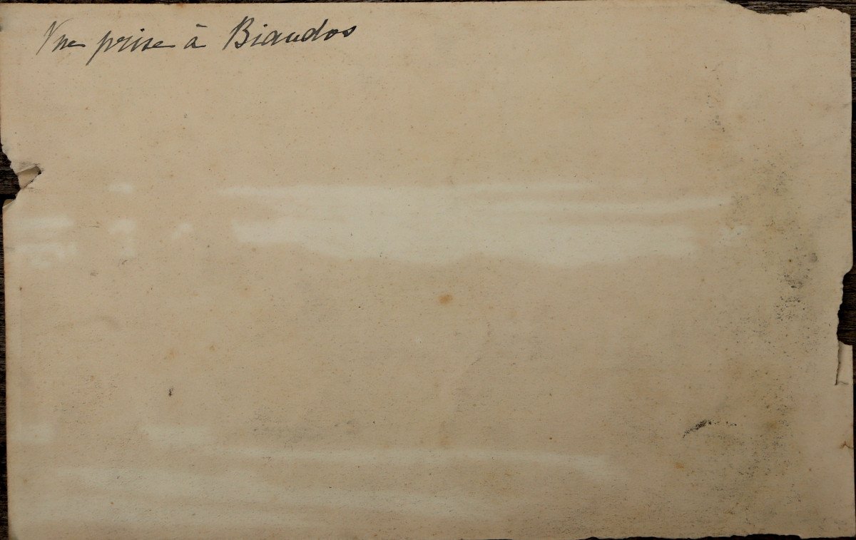 E. DASSIER : "VUE PRISE A BIAUDOS 1866"-photo-3