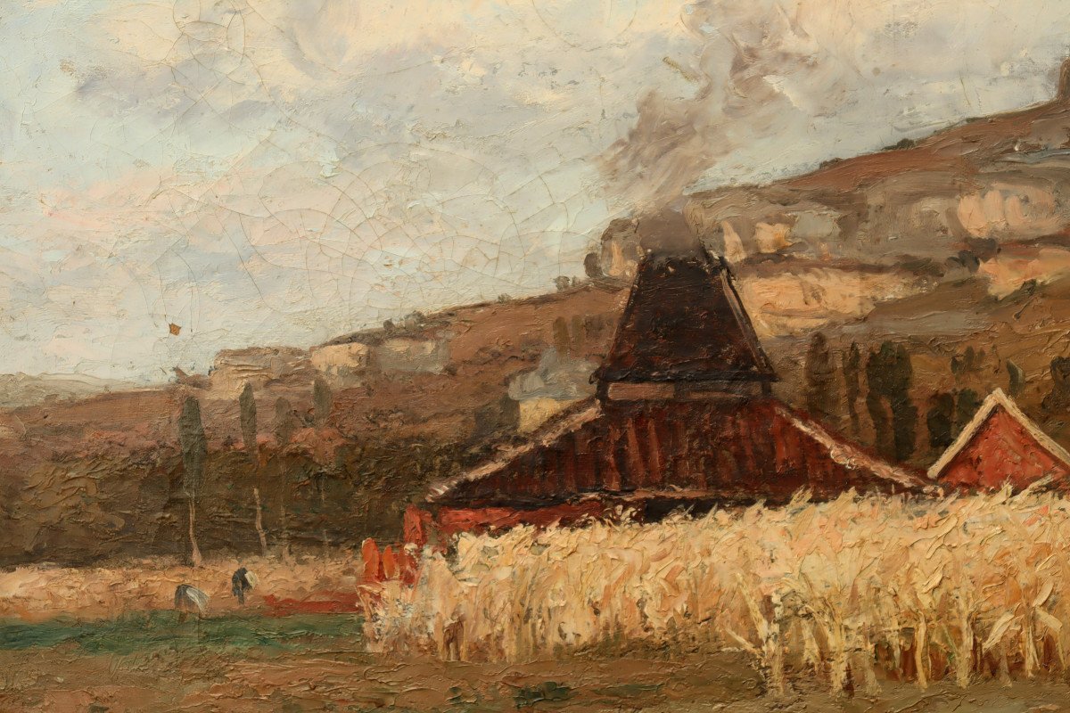 Paul Sebilleau : “corn  Harvest In Eyzies”-photo-4